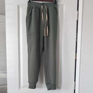 3 Pair Zamora High Waisted Figs Women's Sage Green Jogger Pants